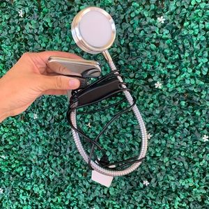 LED Clip Desk Lamp in Silver